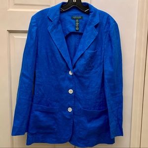 RALPH LAUREN vintage blue blazer. Great color!